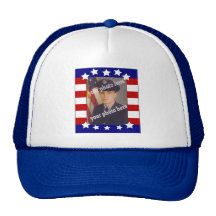 Patriotisk beställnings- fotohatt för stars och st trucker keps