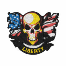 Patriotisk broderi pikétröjor