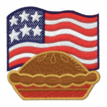 Patriotisk flagga och paj broderade kvinna skjorta embroidered shirt