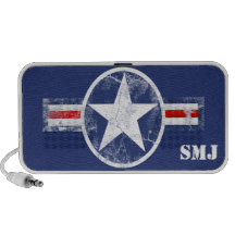 Patriotisk högtalare för mp3 för USA militär stjär