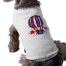 Patriotisk luftballong hund kläder
