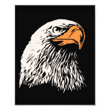 Patriotisk örn fotontryck