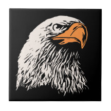 Patriotisk örn kakelplatta av kerami