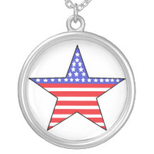 Patriotisk stjärnaflagga anpassningsbar halsband
