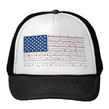 Patriotisk USA flagga med all 50 staterhatt Mesh Kepsar