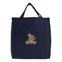 Patriotisk USA nalle Tygkasse