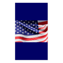 Patriotiska röda vit- och blåttUSA amerikanska fla Visitkort Mall