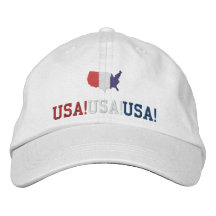 Patriotiska sportar för USA ramsa Broderade Baseball Kepsar