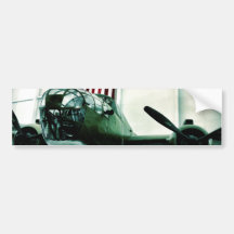 Patriotiskt flygplan för militär WWII med amerikan Bildekaler