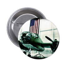 Patriotiskt flygplan för militär WWII med amerikan Nål