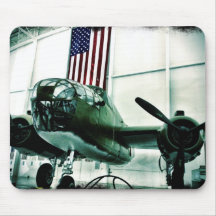 Patriotiskt flygplan för militär WWII med amerikan Mus Mattor
