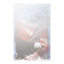 Patriotiskt Örn-Stationärt Brevpapper