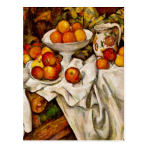 Paul Cézanne - äpplen och orangar Vykort