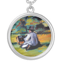 Paul Cezanne en målare på arbetsimpressionistkonst Anpassningsbar Halsband