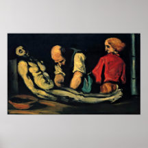 Paul Cezanne - förbereda sig för begravningen Posters
