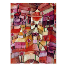 Paul Klee - steg trädgården Vykort