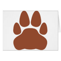 PAWPRINT HÄLSNINGS KORT