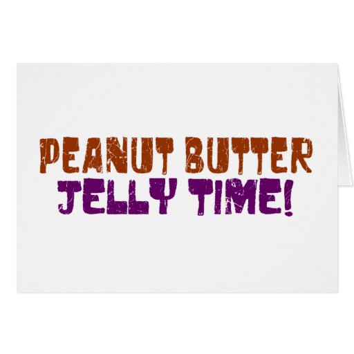 Pbj Time Hälsnings Kort