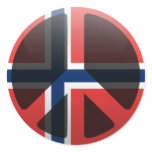 Peace in Norway Stickers