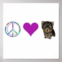 Peace_Love_puppies Affisch