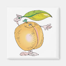 peachy intensivt tecken kylskåps magneter