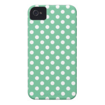 Peapod pricker den gröna polkaen det Iphone 4/4S f Case-Mate iPhone 4 Skydd