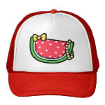 Pearly vattenmelonhatt trucker keps