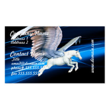 Pegasus flygvisitkortar