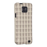 Pekar den petit franska blom- art nouveau för vint samsung galaxy s2 fodral