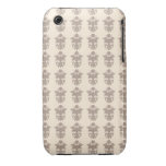 Pekar den petit franska blom- art nouveau för vint iPhone 3 cases