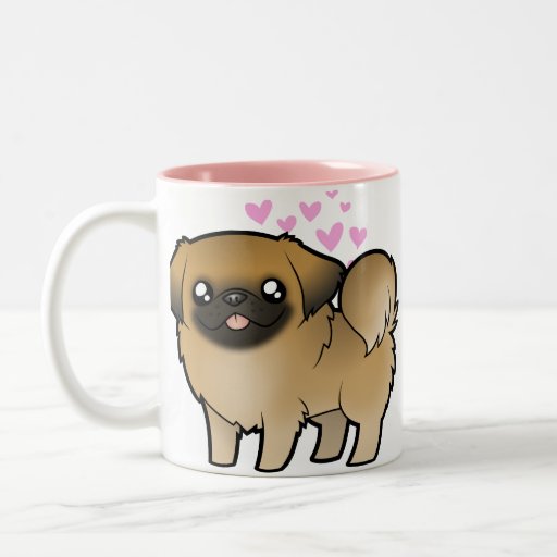 Pekingese kärlek (den klippta valpen) mugg