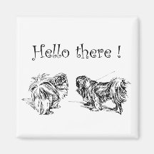 Pekingese magnet magneter för kylskåp