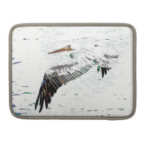 Pelikankonstrickshawen viftar med muffen MacBook pro sleeves