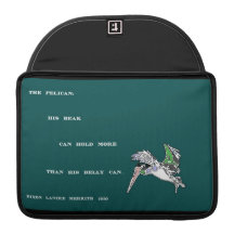Pelikanrickshawen viftar med muffen sleeve för MacBook pro