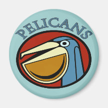 Pelikansportlag Kylskåpsnagnet