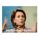 Pelosi-brutna högtalare vykort