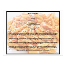 Penne Arrabbiata receptvykort