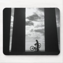 Penshaw monument med biker Mousepad Mus Matta