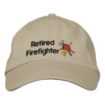Pensionerad brandman broderad hatt