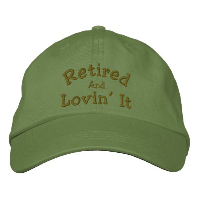 Pensionerat och Lovin det rolig broderad hatt