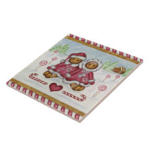 Pepparkakakök Trivet belägger med tegel Kakel