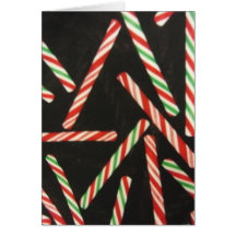 Pepparmintcandy canepinnar hälsningskort