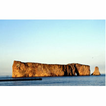 Perce sten, Gaspe, Quebec, Kanada stenbildande Acrylic Cut Outs