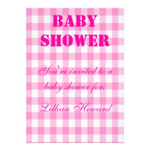 Perfekt rosa plädbaby showerinbjudningar