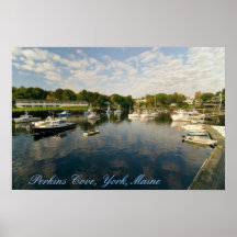 Perkins Cove, York, Maine tryck Print