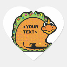 Personifiera en Dinosaur, <YOUR TEXT> Klistermärken