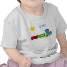PERSONIFIERA MED DITT BARNS KÄNDA GULLIGA TÅG SHIR T-SHIRTS