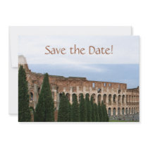 Personifierad Colosseum Rome Italien räddning date Personliga Tillkännagivande