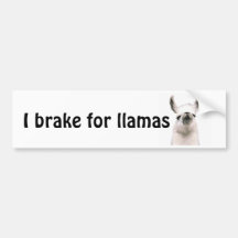 Personifierad snorkig Snobby Llama Bildekal
