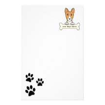 Personlig Basenji Brevpapper Design